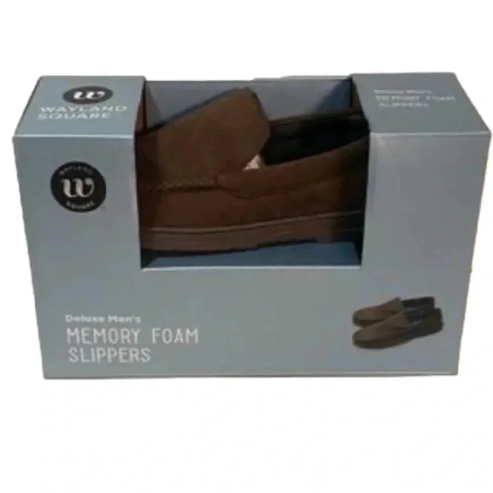 🖤 New Wayland Square Deluxe Men's Memory Foam Slippers🖤